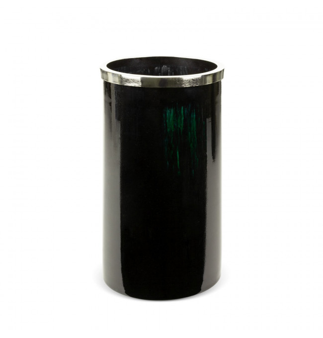 Váza CAPRI 03 čierna / zelená