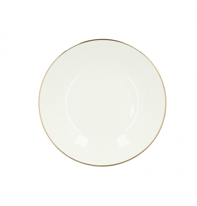 Hlboký tanier AURO so zlatým okrajom 992012