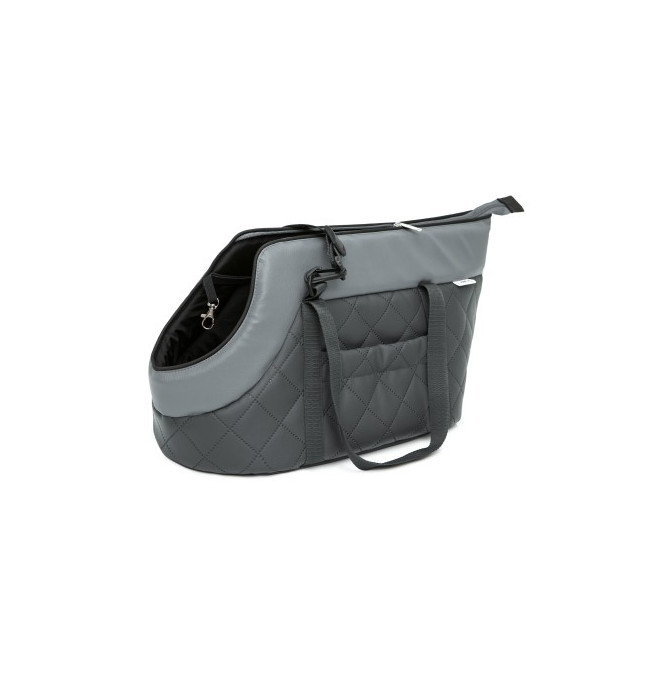 Prepravná taška R1 ekokoža, sivá