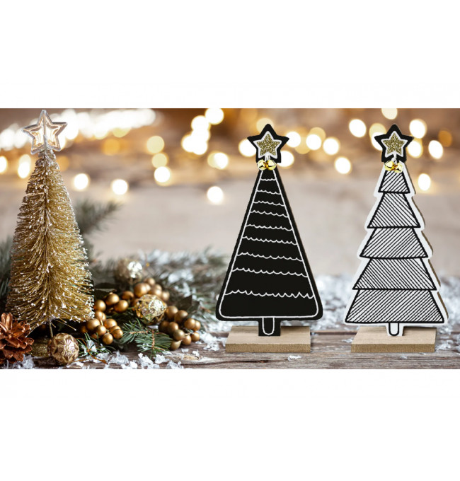 Vánoční dekorace stromek KL-21X14 bílý