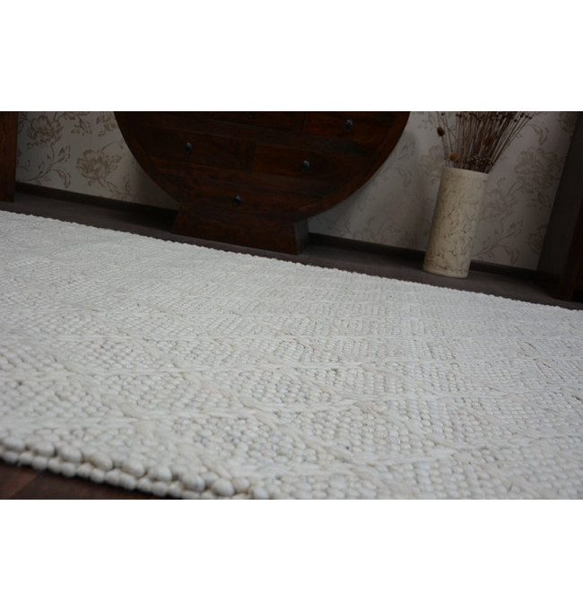 Vlněný koberec HILLS 93520 sloní kost