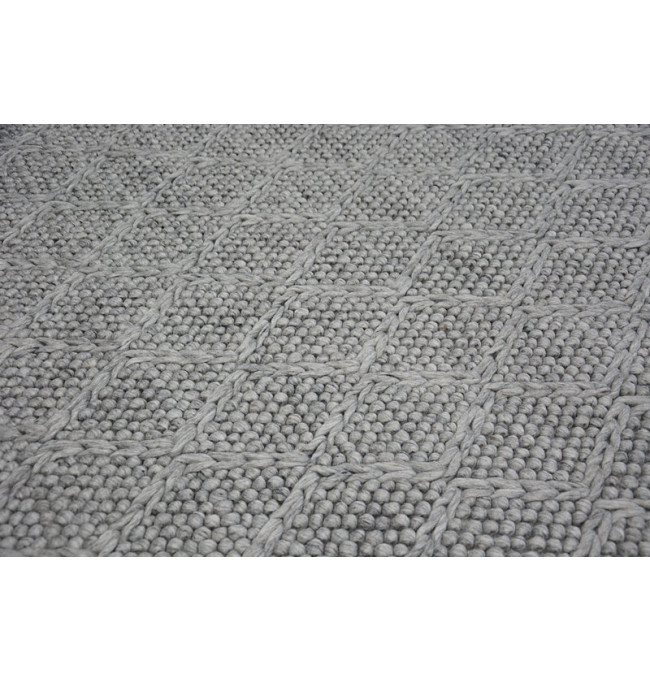 Vlnený koberec HILLS 93520 strieborný