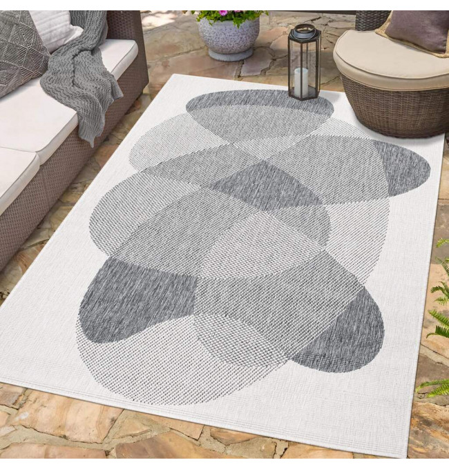 Obojstranný koberec DuoRug 5835 sivý