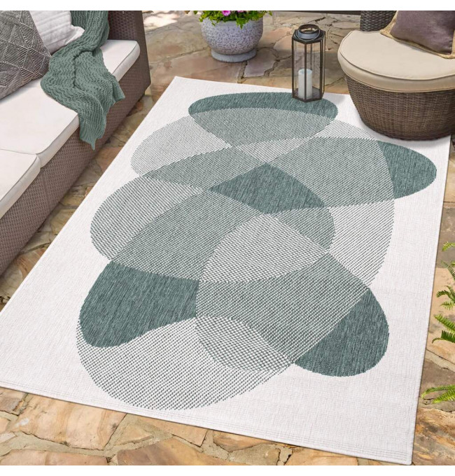 Obojstranný koberec DuoRug 5835 zelený 