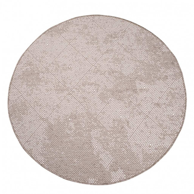 Obojstranný koberec DuoRug 5845 krémový kruh