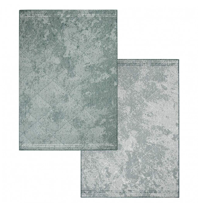 Obojstranný koberec DuoRug 5845 zelený 
