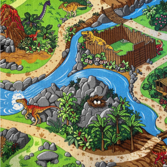 Metrážny koberec Svet Dinosaurov