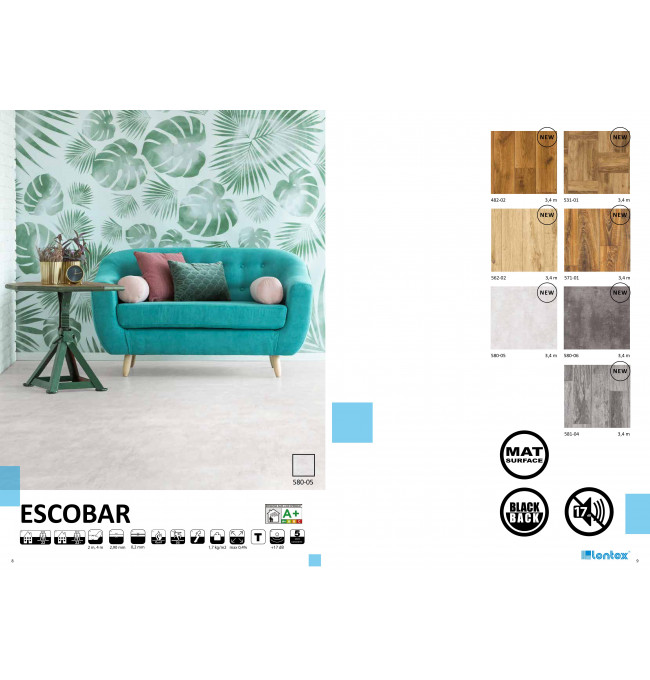 PVC podlaha ESCOBAR 580-05