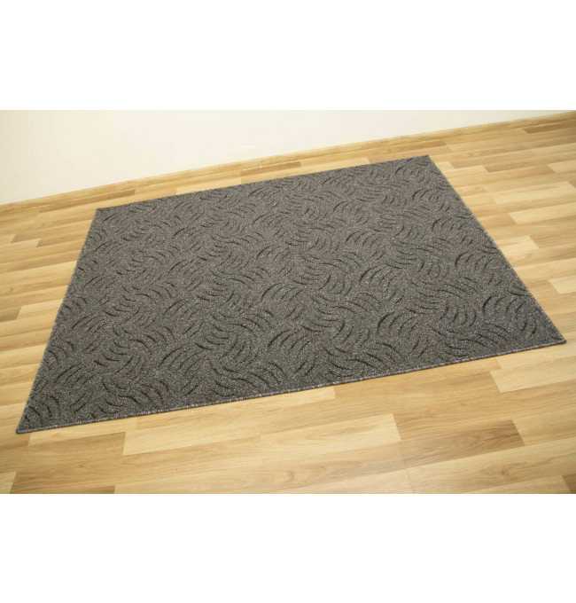 Metrážový koberec Presto 75 šedý/tmavě šedý/černý