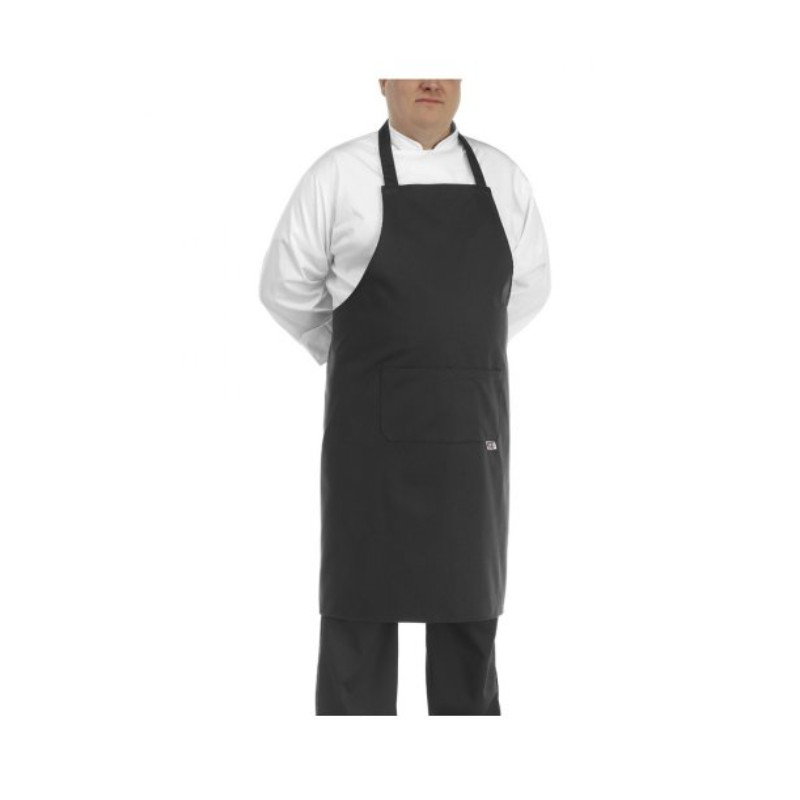 Kuchařská zástěra ke krku EGOchef BIG BOY - černá - velikost od 5XL - 7XL