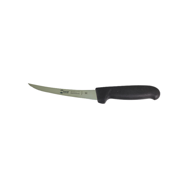 Csontozó kés IVO Progrip 15 cm Curved Semi flex - fekete 232003.15.01