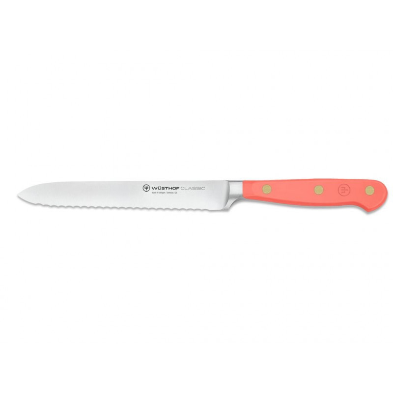 Nůž na uzeniny Wüsthof CLASSIC Colour - Coral Peach 14 cm