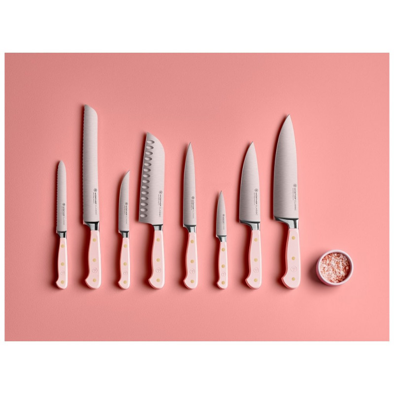 Késtartó blokk késekkel Wüsthof CLASSIC Color 7 darabos -Pink Himalayan
