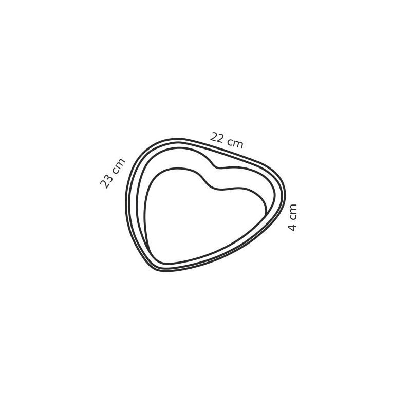Tescoma forma srdcová DELICIA 23x22 cm