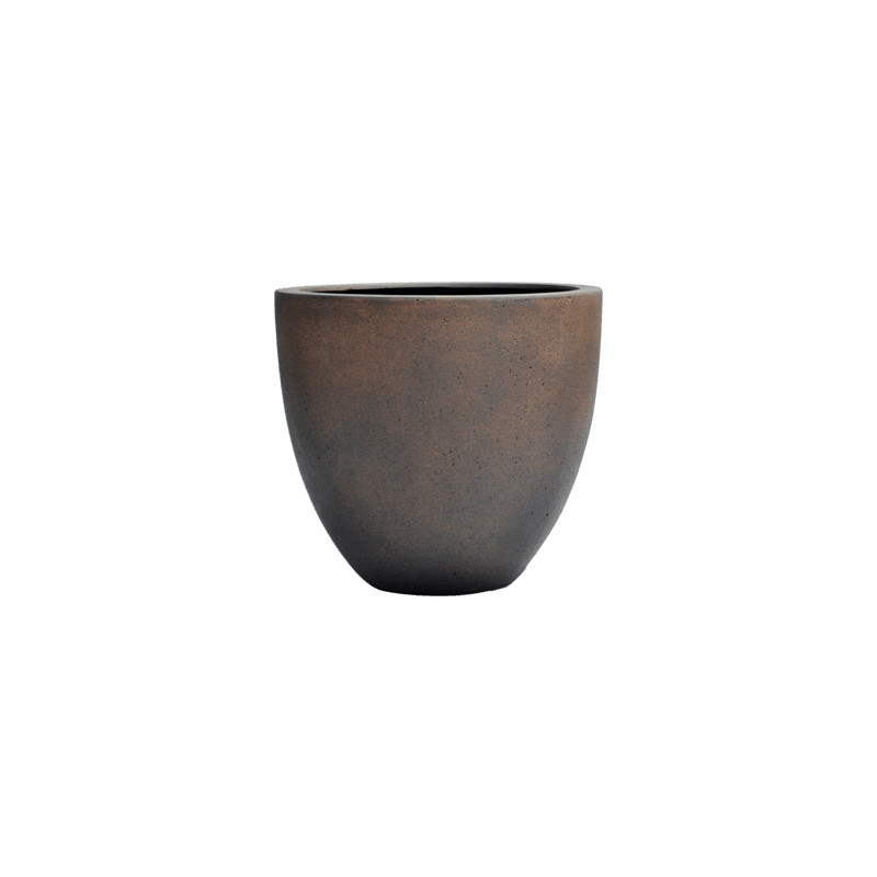 Grigio Egg Pot Rusty Iron-concrete 40x36 cm