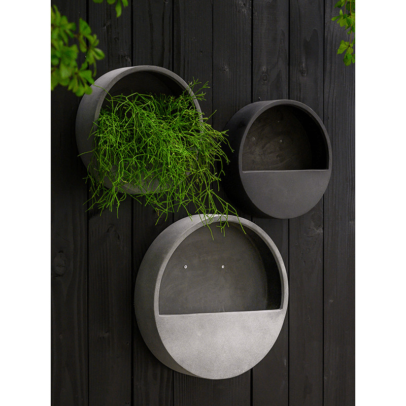 Natural wally (hanging) S round grey 40x9 cm