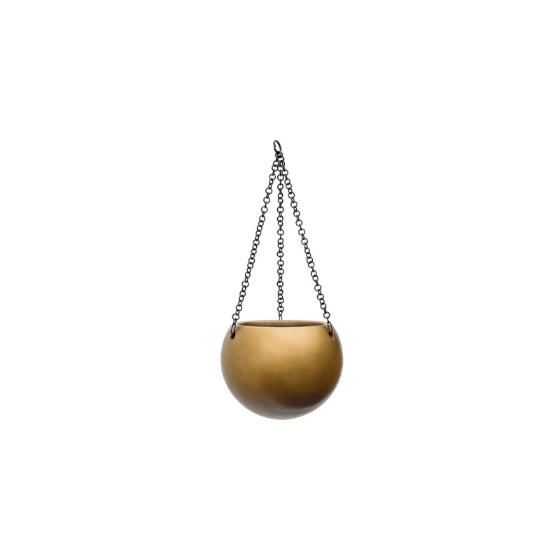 Gradient Hanging globe matt honey 24x19 cm
