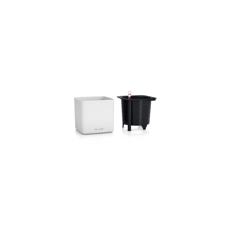 Lechuza Cube Color (Trend) All-in-One set white 14x14x14cm