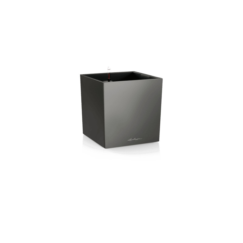 Kvetináč Lechuza Cube Premium All-in-One set antracit 40x40x40 cm