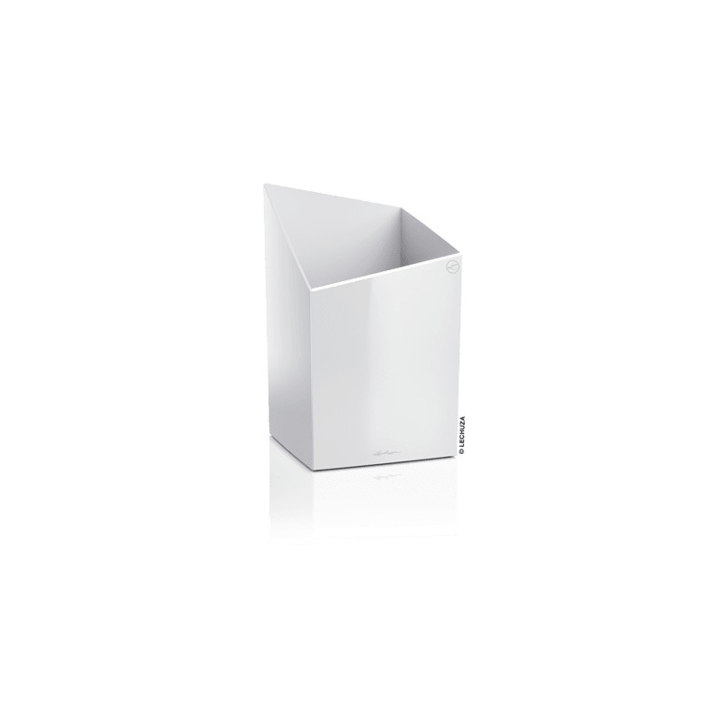 Lechuza Cursivo Premium Single planter white high Gloss 30x30x49 cm