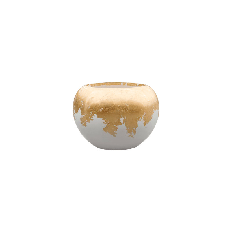 Luxe Lite Glossy Globe white -  gold 45x32 cm