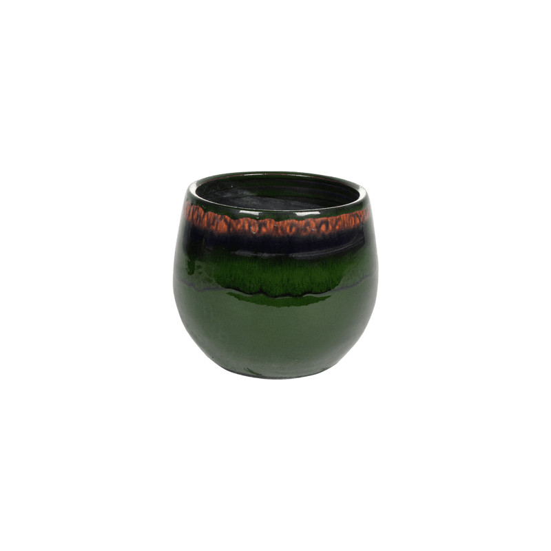 Indoor Pottery Pot Charlotte Green 23x20 cm