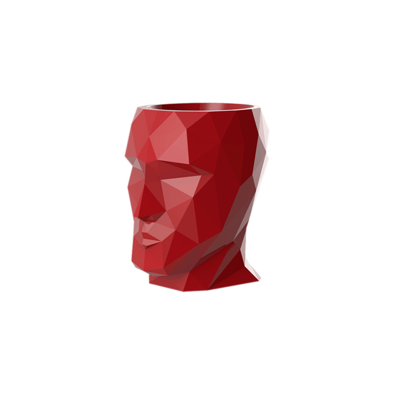 Adan Nano Lacquered Red (hlava) 17x13x18 cm