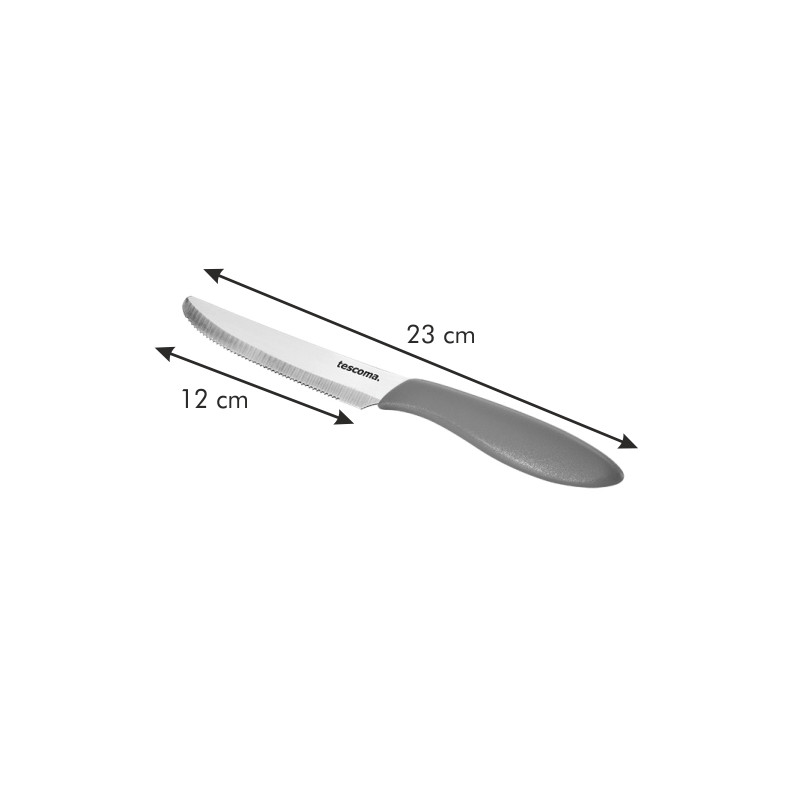 Tescoma nôž jedálenský PRESTO 12 cm, 6 ks, biela
