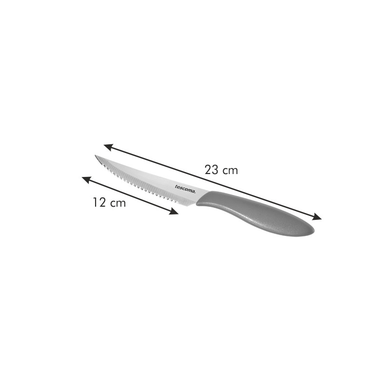 Tescoma nôž steakový PRESTO 12 cm, 6 ks, biela
