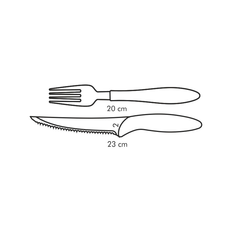 Tescoma antiadhézny nôž steakový a vidlička PRESTO TONE