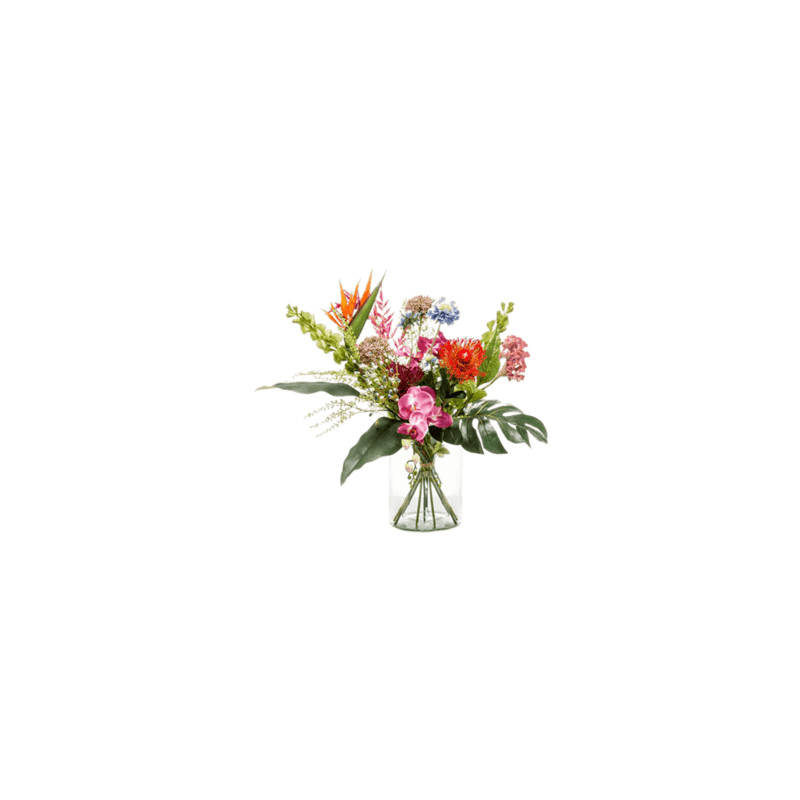Bouquet exotic mix 27 stems 55x62 cm