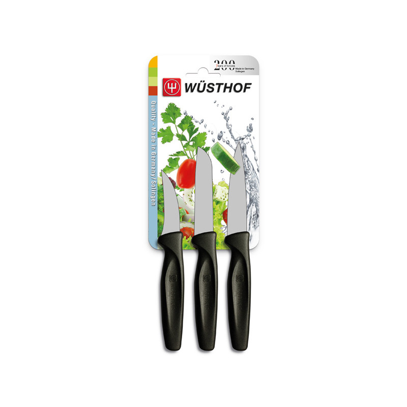 Wüsthof Sada nožov na zeleninu čiernych, 3 ks 9332
