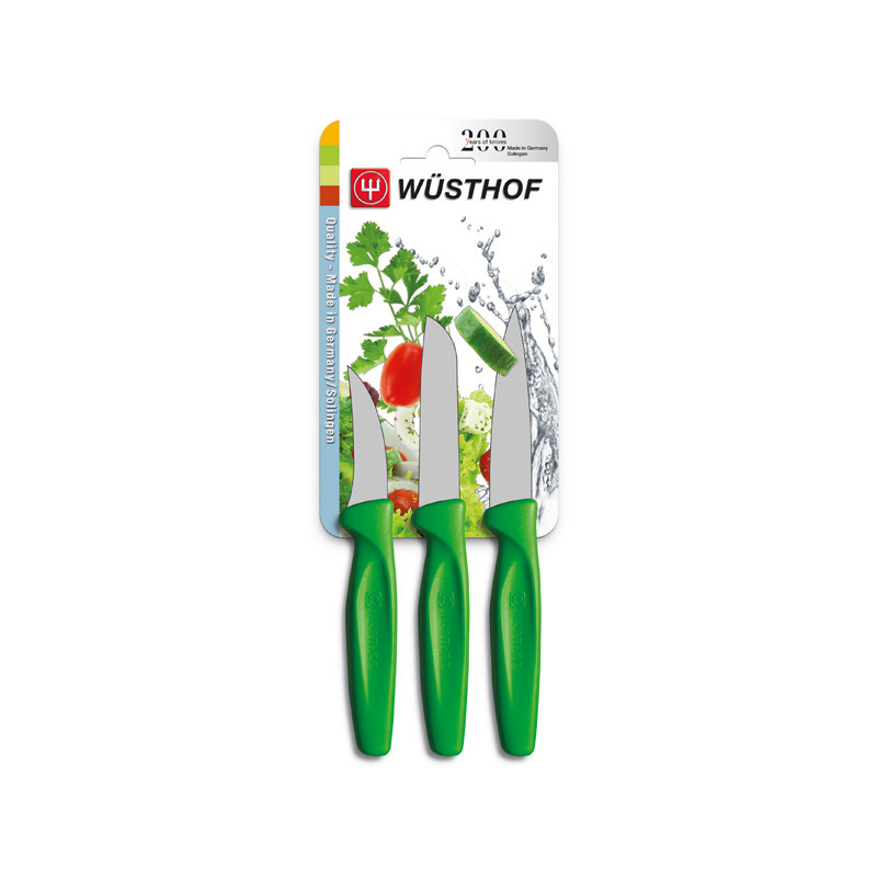 Wüsthof Sada nožů na zeleninu zelených, 3 ks 9332g