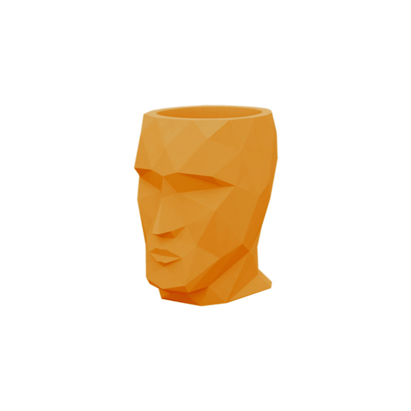 Kvetináč Adan Basic oranžová hlava 17x13x18 cm