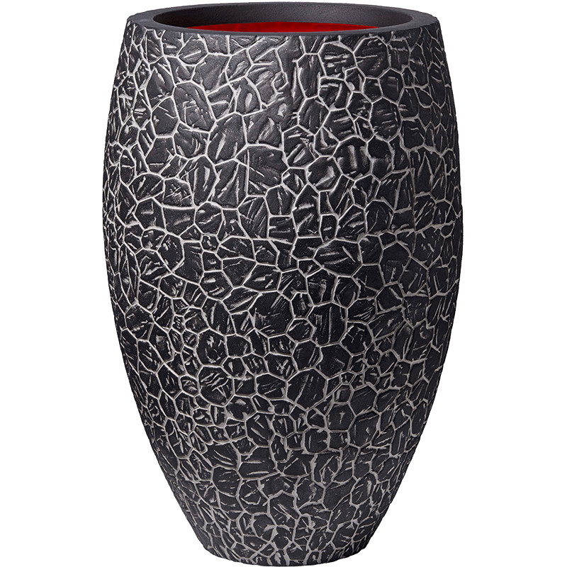 Kvetináč Capi Nature Clay Vase elegant deluxe antracitový 50x72  cm