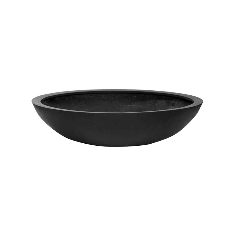 Kvetináč Fiberstone Jumbo bowl čierny 110x27 cm