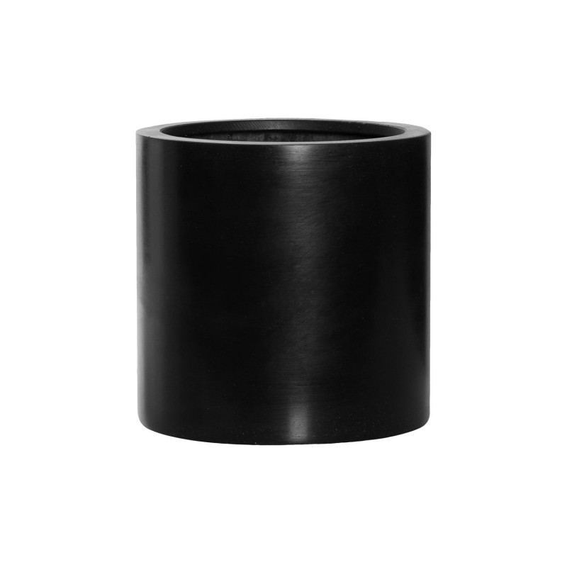 Kvetináč Fiberstone glossy black PUK čierny lesklý (stredný) 20x20 cm