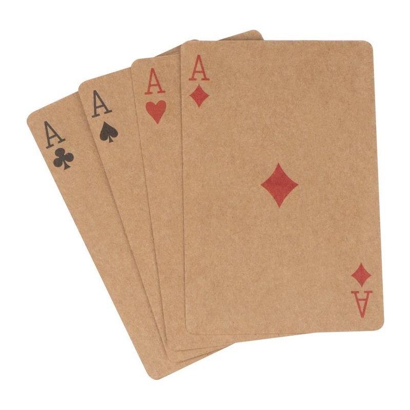 Hracie karty vyrobené z recyklovaného papiera 52 k