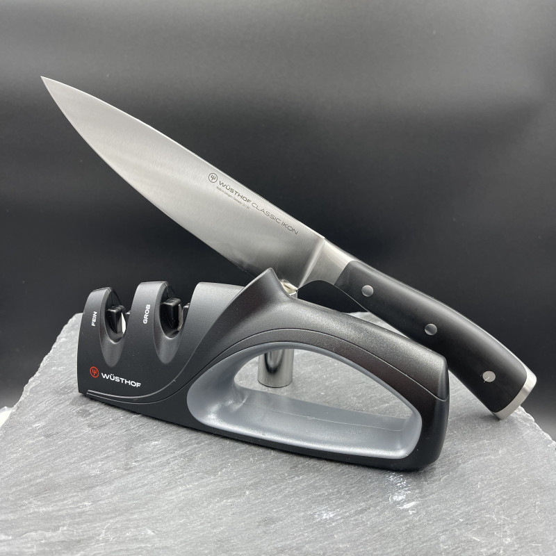 Wüsthof CLASSIC IKON nôž kuchársky 20 cm 4596/20 + brúska 4347- zvýhodnený set