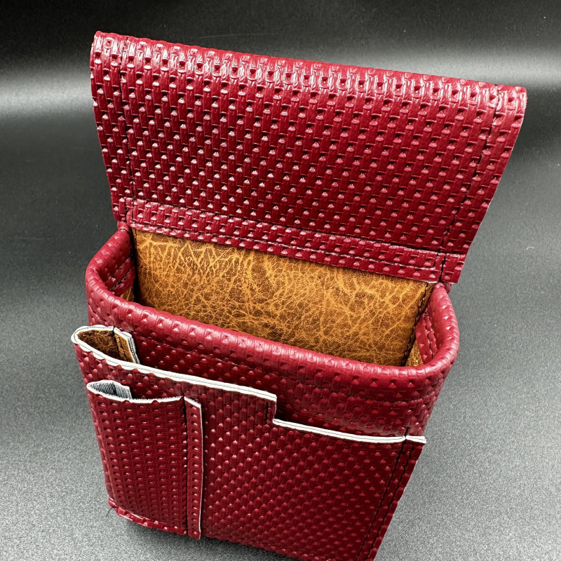 Pouzdro pro barmanské a číšnické peněženky EKO kůže ( koženka ) - červená