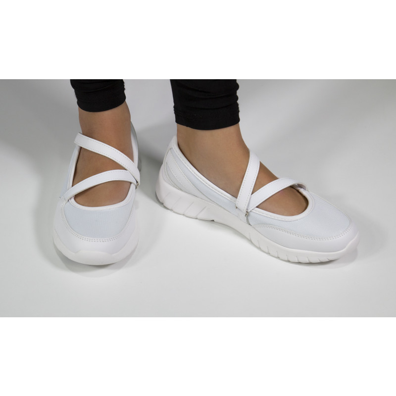 Profesionálne zdravotné sandále Suecos Frida - biele