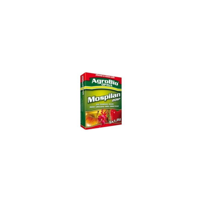 AgroBio Mospilan 20 SP insekticídny prípravok balenie 5x1,8 g