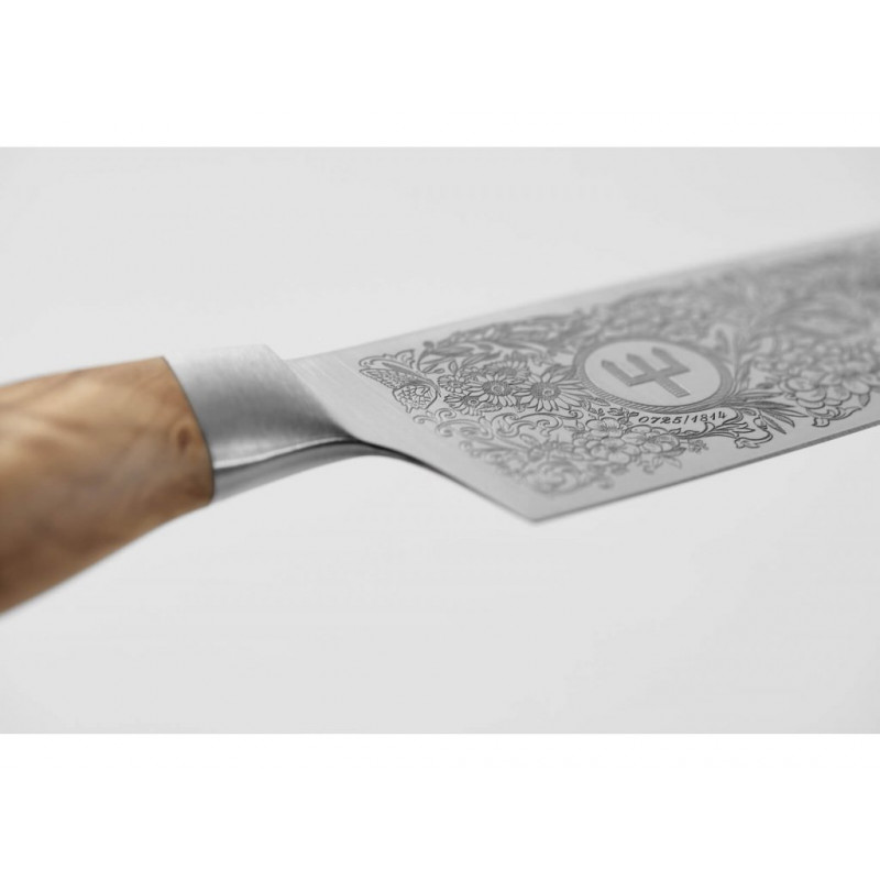 Szakácskés a penge díszítő gravírozásával Wüsthof Amici 20 cm - Limitált kiadás