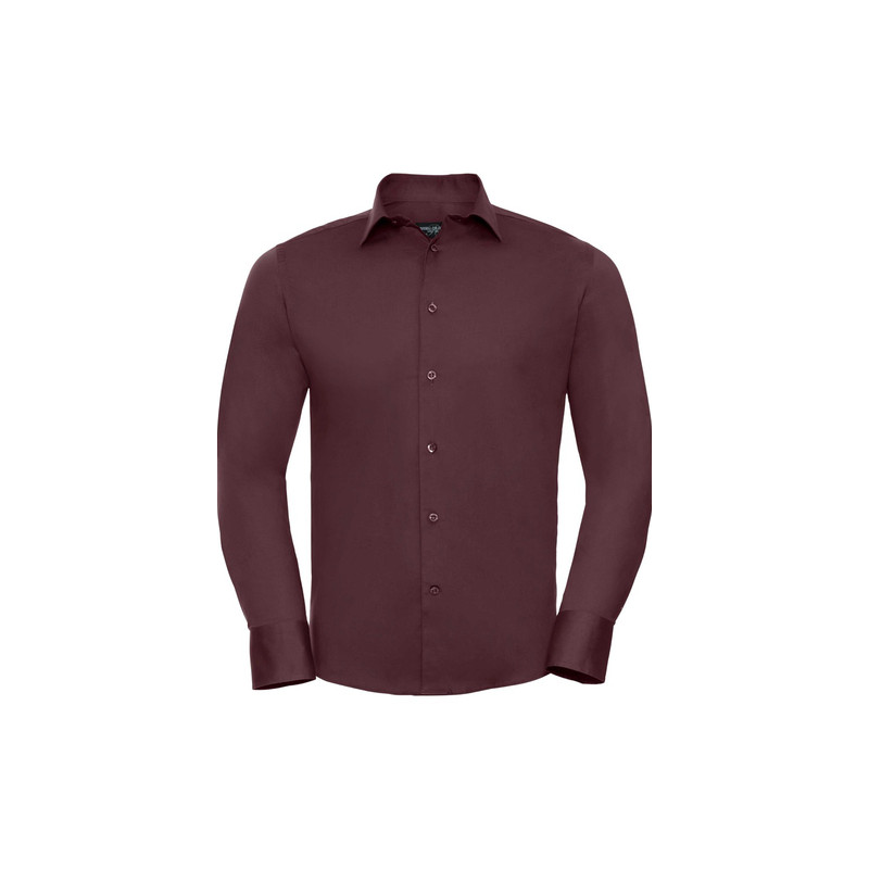 Langarm-Kellnerhemd für Herren - Slim Fit - 4 Farben
