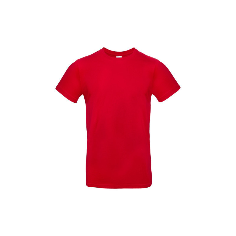 Pánske tričko s potlačou B&C - Červená