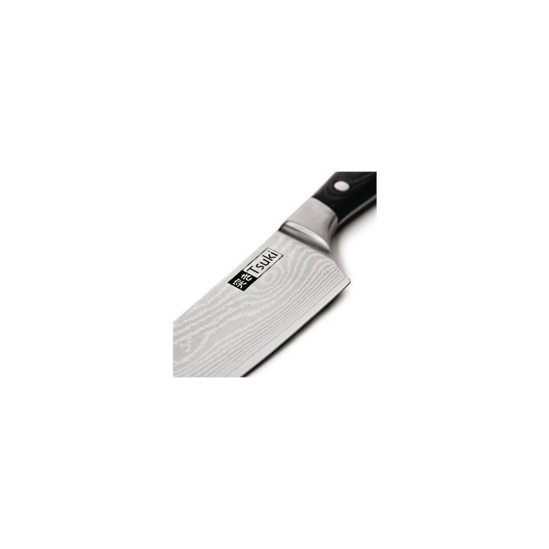 Loupací nůž Tsuki z damaškové oceli 9 cm