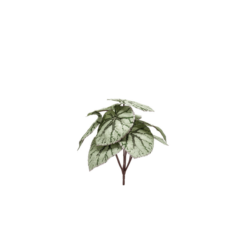 Umelá rastlina Begonia branch 25x25 cm