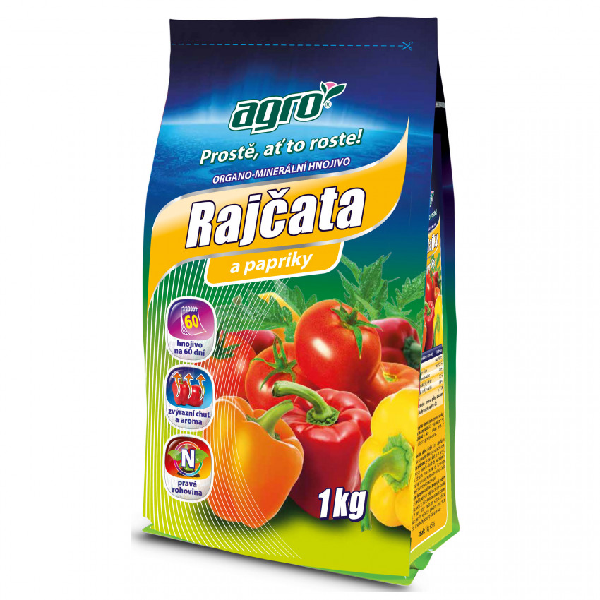 AGRO Organicko-minerálne hnojivo na paradajky a papriky 1kg