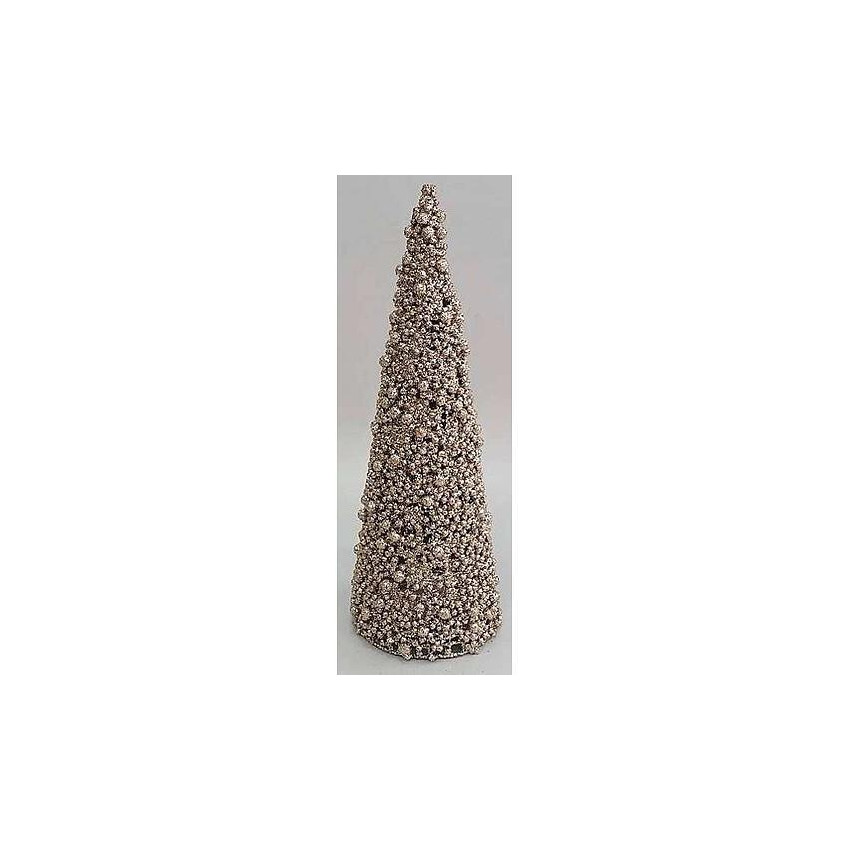 MagicHome Dekorácia šampaň vianoce, bobuľky, 30 cm