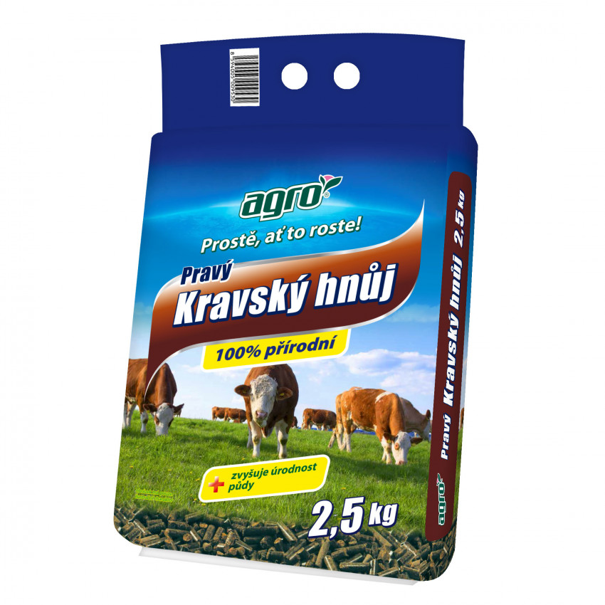 AGRO Pravý kravský hnoj 2,5kg